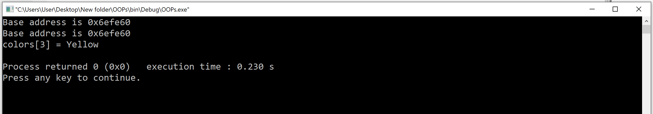 program to illustrate pointer and array