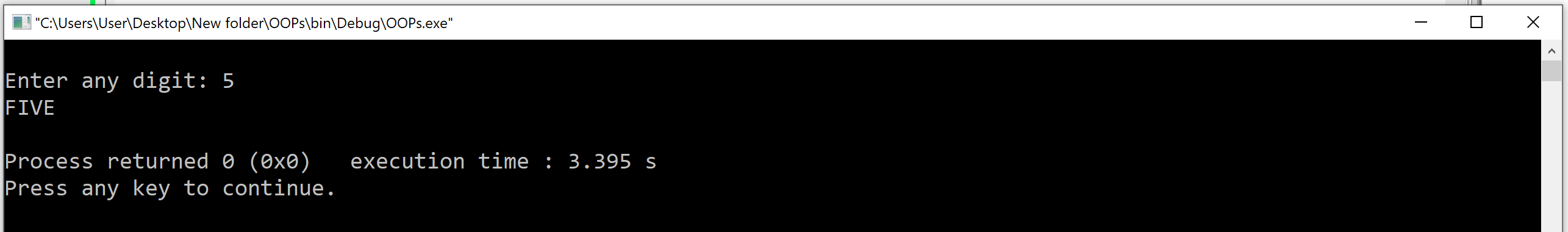 switch statement example program in c++